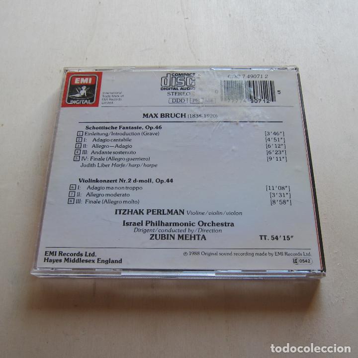 CDs de m&uacute;sica: BRUCH - ITZHAK PERLMAN / ZUBIN MEHTA (EMI) CD - Foto 2