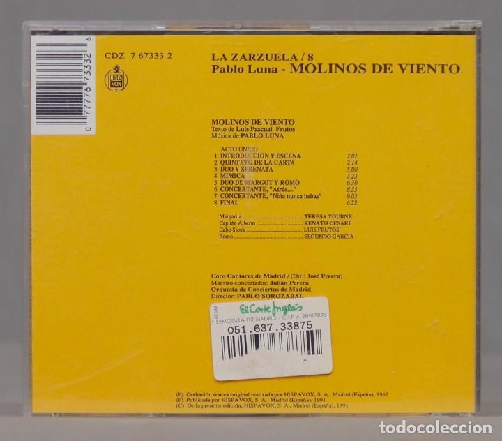 CDs de m&uacute;sica: CD. MOLINOS DE VIENTO. PABLO LUNA - Foto 2