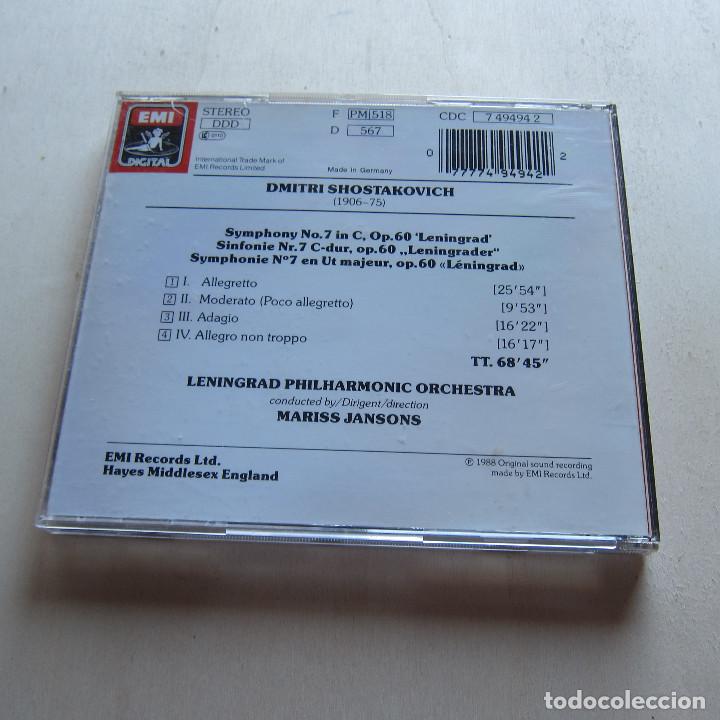 CDs de m&uacute;sica: SHOSTAKOVICH - MARISS JANSONS (EMI) CD - Foto 2