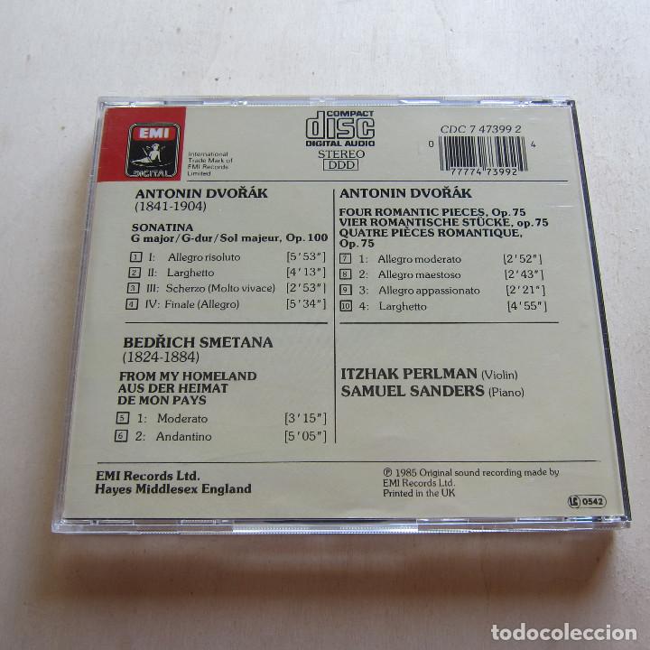 CDs de m&uacute;sica: DVORAK - PERLMAN / SAMUEL SANDERS (EMI) CD - Foto 2