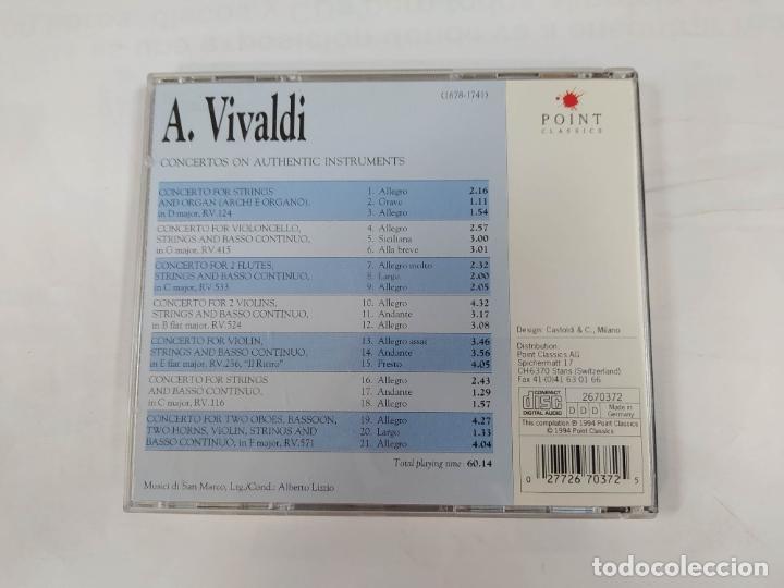 CDs de m&uacute;sica: POINT CLASSICS. VIVALDI. CONCERTOS ON AUTHENTIC INSTRUMENTS. CD. TDKCD181 - Foto 2