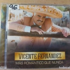 CDs de Música: VICENTE FERNÁNDEZ -MÁS ROMÁNTICO QUE NUNCA, CD+DVD (PRECINTADO)