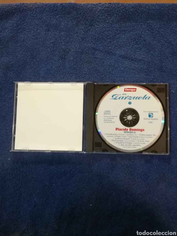 CDs de m&uacute;sica: Zarzuela. Pl&aacute;cido Domingo. Tiempo - Foto 3
