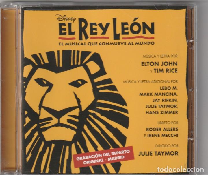 CDs de m&uacute;sica: EL REY LEON EL MUSICAL ( CD SONY 2011) - Foto 1