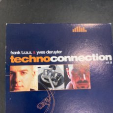 CDs de Música: TECHNO CONNECTION VOL 2 - FRANK TRAX + YVES DERUYTER CD DOBLE. Lote 402370699