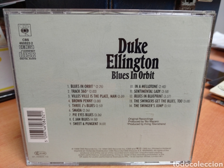 CDs de m&uacute;sica: Duke Ellington - Blues In Orbit (CD) - Foto 2