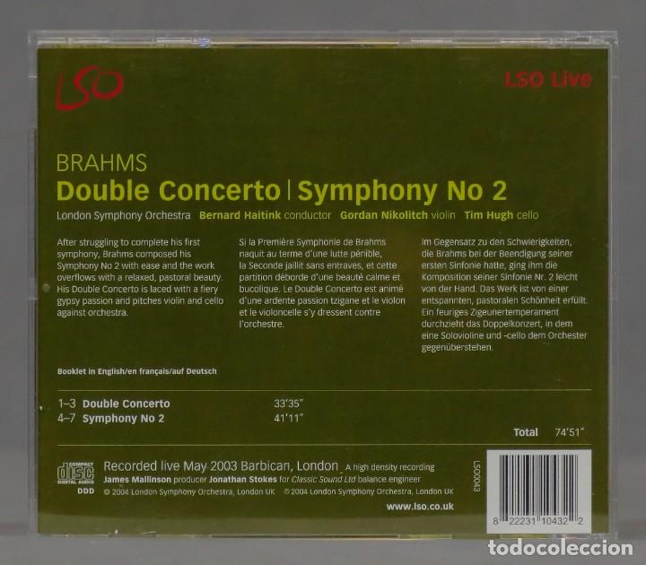 CDs de m&uacute;sica: CD. Symphony No 2 / Double Concerto. Brahms - Bernard Haitink - Foto 2