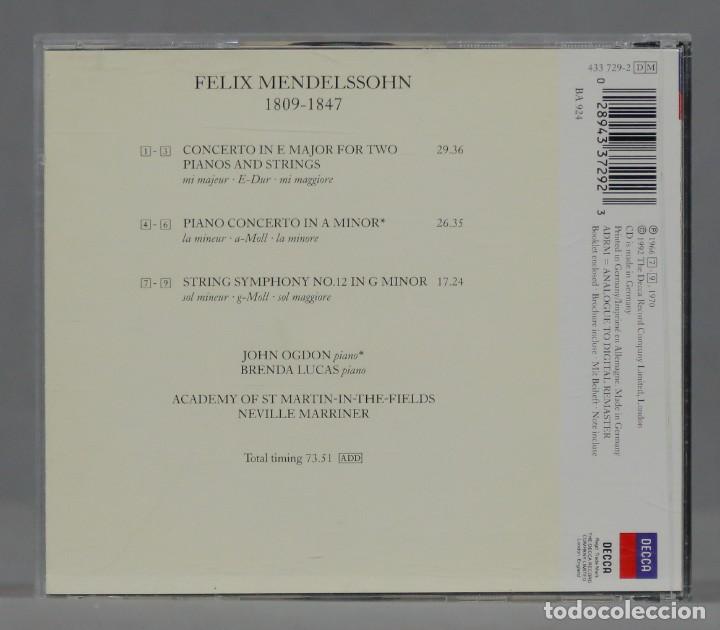 CDs de m&uacute;sica: CD. Marriner &ndash; Concerto. MENDELSSOHN - Foto 2