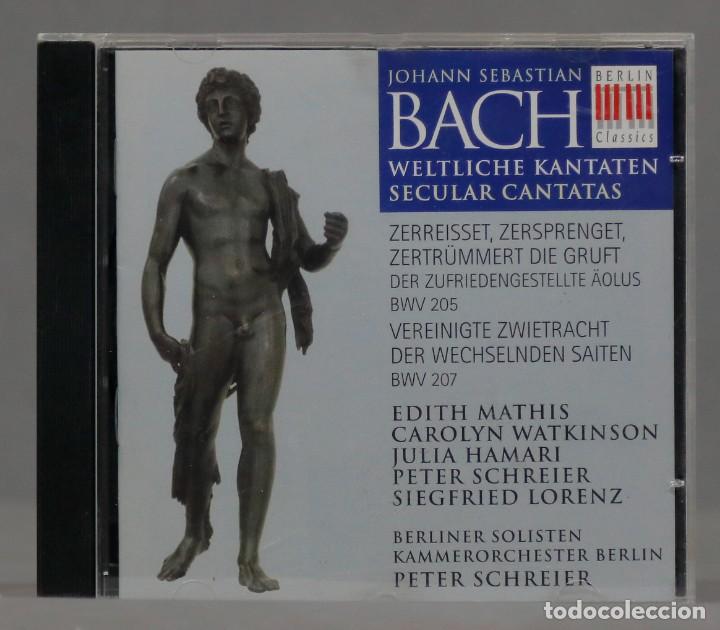 CDs de m&uacute;sica: CD. SECULAR CANTATAS. BACH. SCHREIER - Foto 1