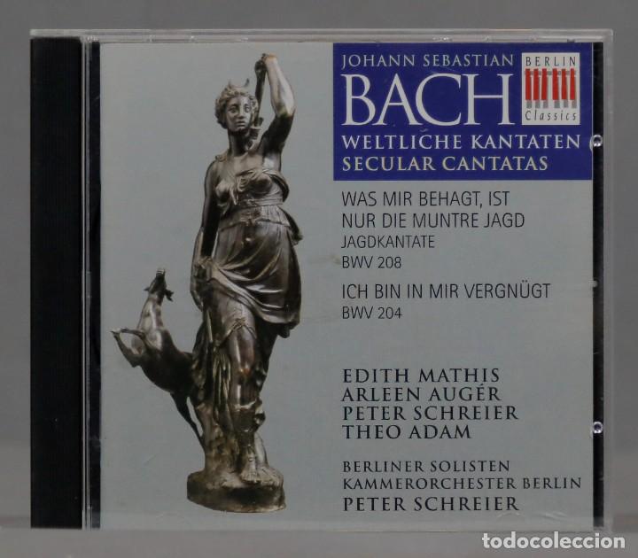 CDs de m&uacute;sica: CD. SECULAR CANTATAS. BACH. SCHREIER - Foto 1