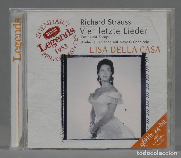 CDs de m&uacute;sica: CD. STRAUSS. VIER LETZTE LIEDER. LISA DE LA CASA - Foto 1