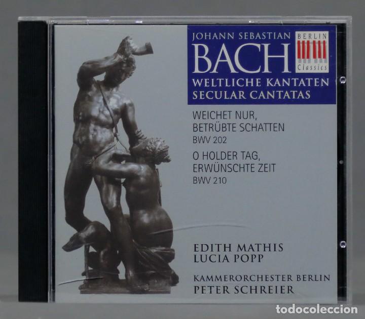 CDs de m&uacute;sica: CD. SECULAR CANTATAS. BACH. SCHREIER - Foto 1
