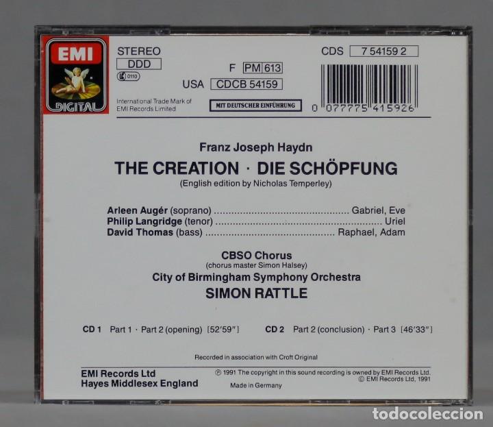 CDs de m&uacute;sica: 2 CD. Rattle &ndash; The Creation. HAYDN - Foto 2