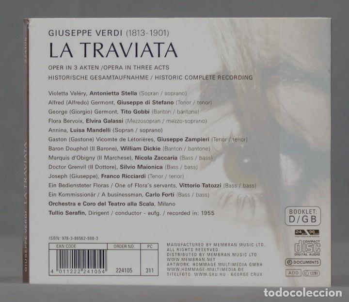 CDs de m&uacute;sica: 2 CD. LA TRAVIATA. VERDI. SERAFIN - Foto 2