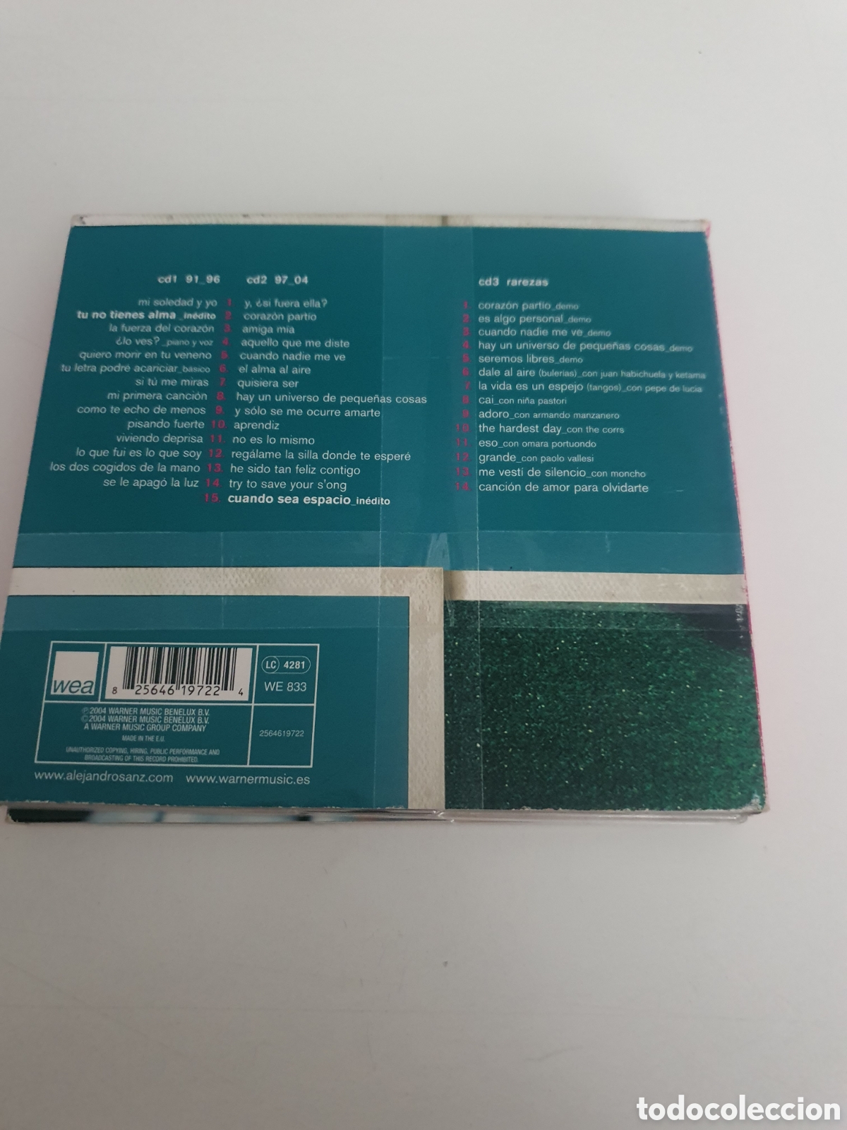 CDs de m&uacute;sica: pack de tres cd Alejandro Sanz. - Foto 4
