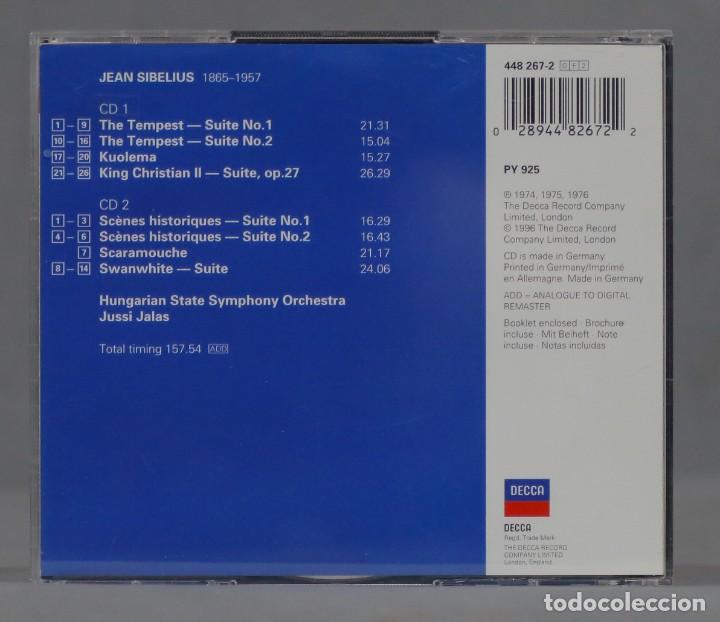 CDs de m&uacute;sica: 2 CD. SIBELIUS: TEMPEST SUITES 1 & 2. JALAN - Foto 2
