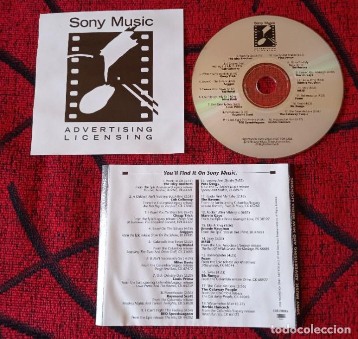 CDs de Musique: SONY MUSIC PROMO CD CHEAP TRICK ANGGUN TAJ MAHAL PETE DROGE THE RAVENS MFSB FOAM