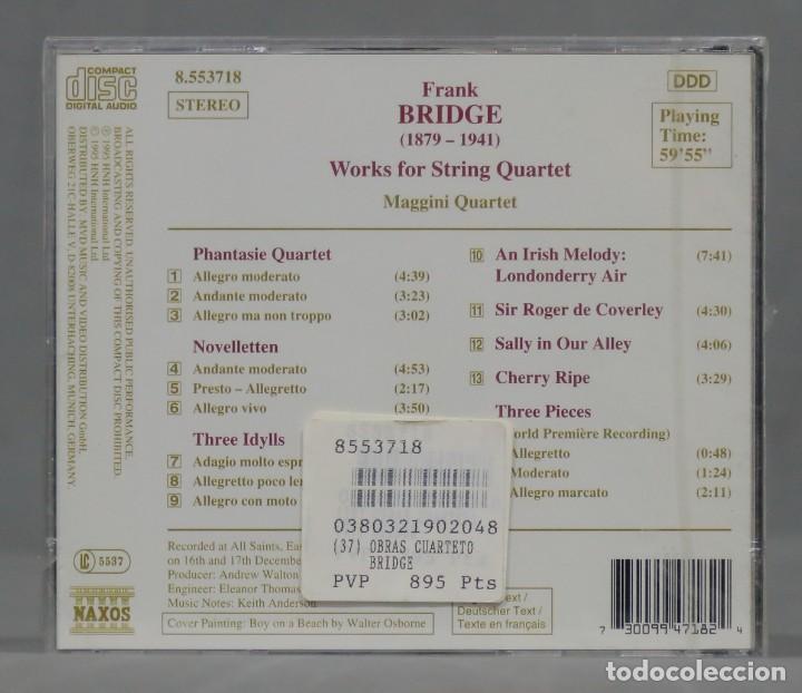 CDs de m&uacute;sica: CD. Frank Bridge - Maggini Quartet - Works For String Quartet. PRECINTADO - Foto 2