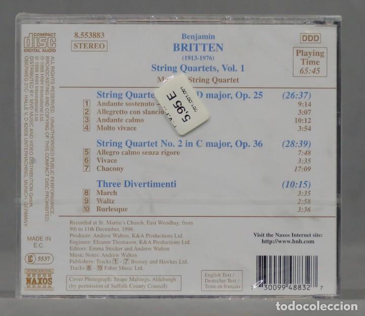 CDs de m&uacute;sica: CD. Britten - Maggini String Quartet &ndash; String Quartets Vol. 1. PRECINTADO - Foto 2