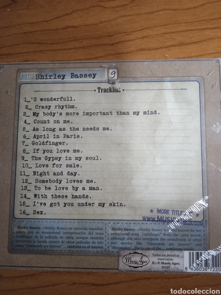CDs de m&uacute;sica: Shirley bassey - Foto 2