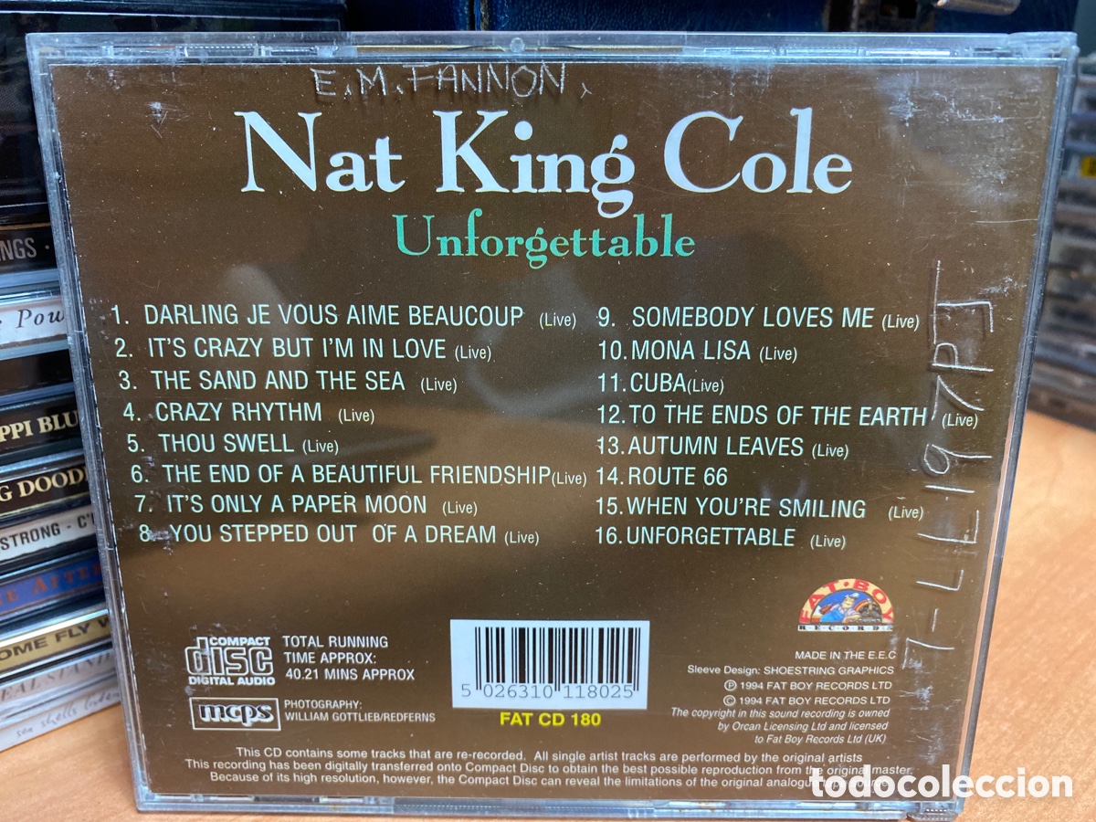 CDs de m&uacute;sica: Nat King Cole - Unforgettable (CD, Comp) - Foto 2