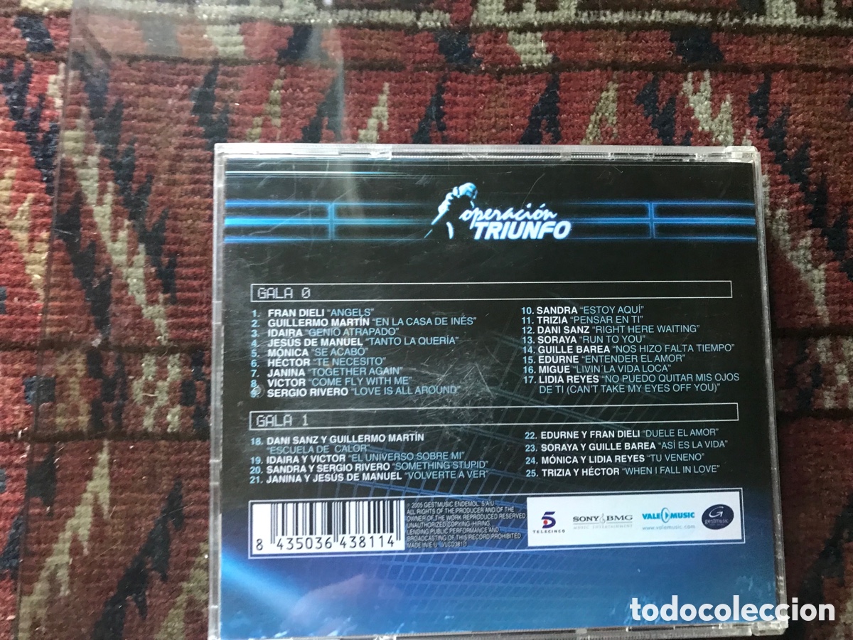 CDs de m&uacute;sica: Operaci&oacute;n triunfo. Galas 0-1. - Foto 2