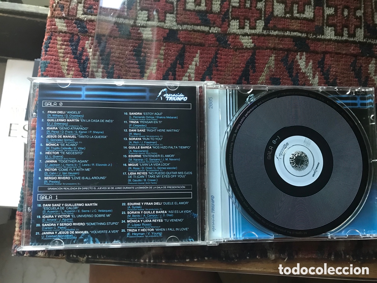 CDs de m&uacute;sica: Operaci&oacute;n triunfo. Galas 0-1. - Foto 3