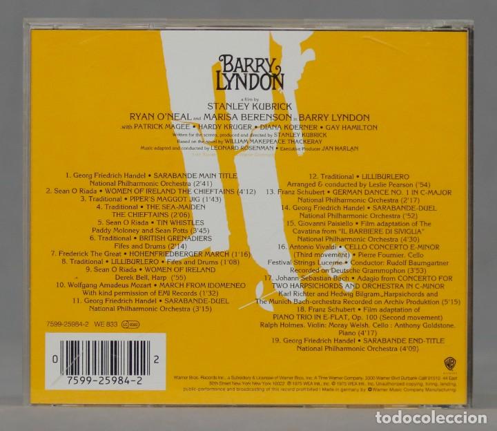CDs de m&uacute;sica: CD. BARRY LYNDON. KUBRICK - Foto 2