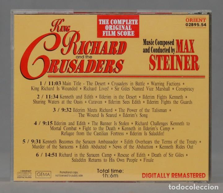 CDs de m&uacute;sica: CD. Max Steiner &ndash; King Richard And The Crusaders - Foto 2