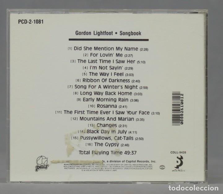 CDs de m&uacute;sica: 2 CD. GORDON LIGHTFOOT - Songbook - Foto 2
