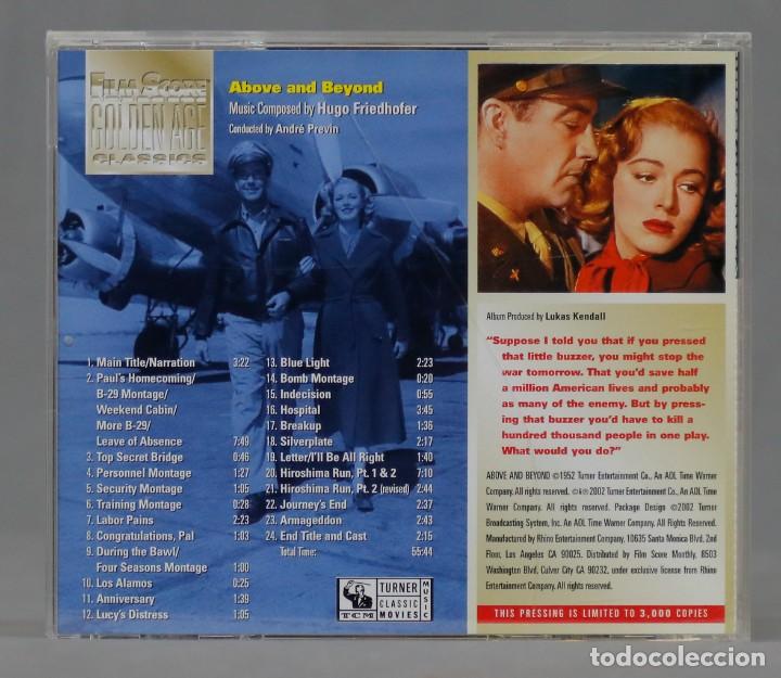 CDs de m&uacute;sica: CD. Hugo Friedhofer. ABOVE AND BEYOND - Foto 2