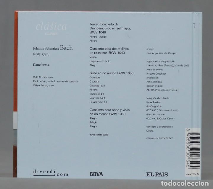 CDs de m&uacute;sica: CD. BACH. CONCIERTOS - Foto 2