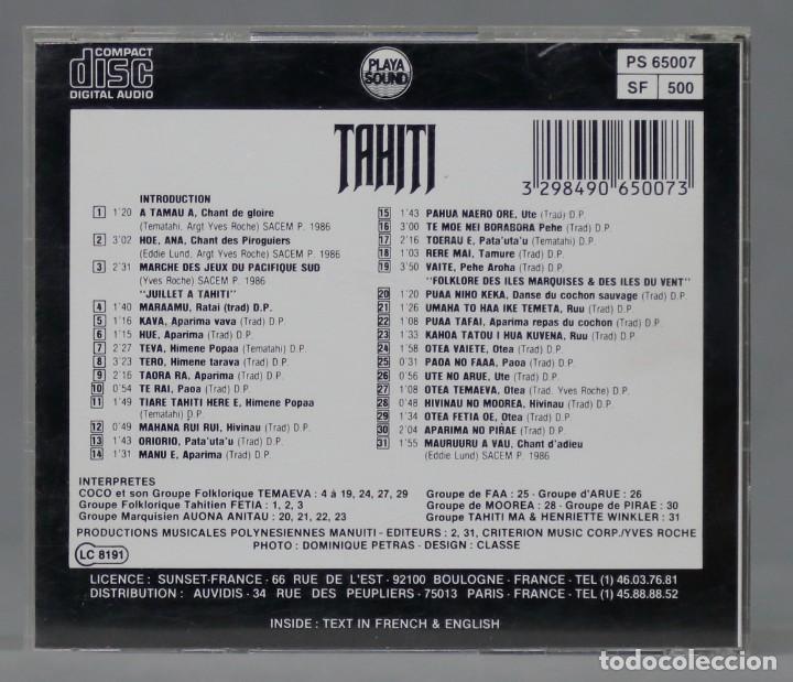 CDs de m&uacute;sica: CD. Tahiti Dream Island - Foto 2