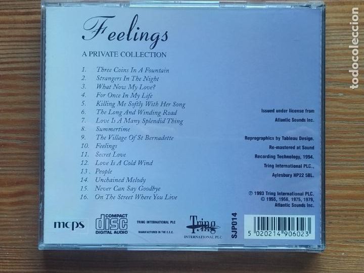 CDs de m&uacute;sica: CD ANDY WILLIAMS - FEELINGS - A PRIVATE COLLECTION (5A) - Foto 2