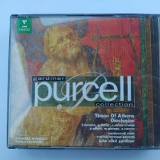 CDs de Música: PURCELL. GARDINER COLLECTION. TIMON OF ATHENS DIOCLESIAN. CAJA DOBLE CD. TDKCD33. Lote 362777795