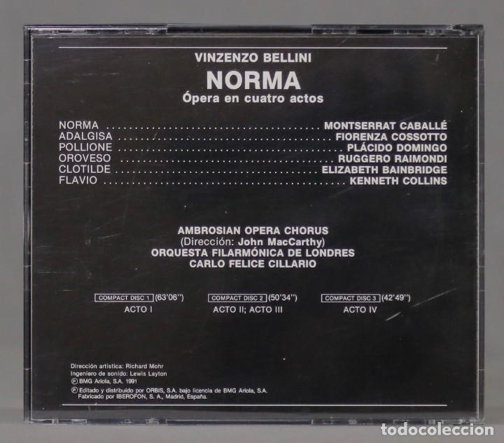 CDs de m&uacute;sica: 3 CD. Vincenzo Bellini &ndash; Norma - Foto 2
