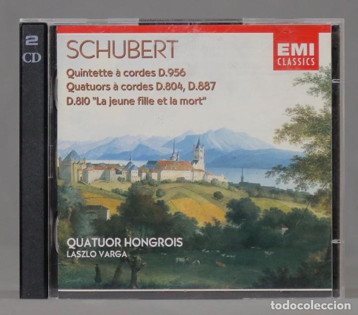CDs de m&uacute;sica: 2 CD. String Quintet D956, String Quartets D804 & D887, Death And The Maiden. SCHUBERT. VARGA - Foto 1