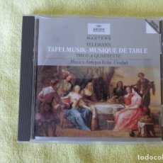 CDs de Música: TELEMANN - TAFELMUSIK (MUSICA ANTIQUA KOLN) (ARCHIV) VER CONTENIDO EN LAS FOTOS. Lote 362874330