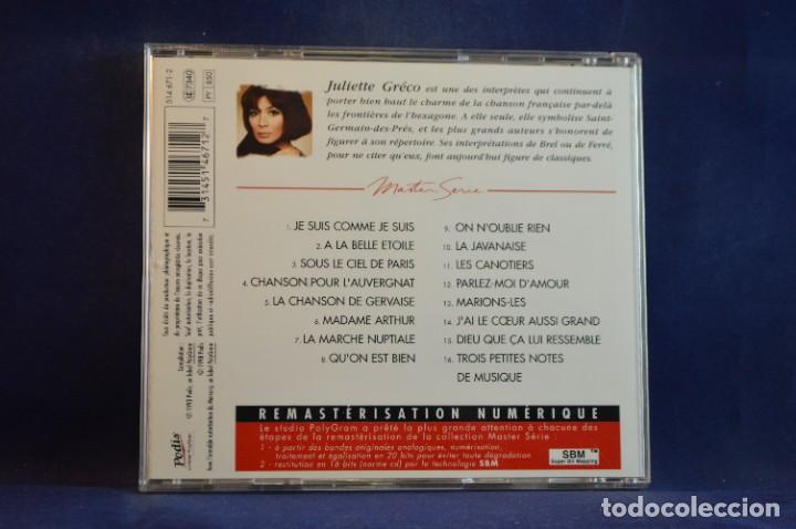 CDs de m&uacute;sica: JULIETTE GR&Eacute;CO - MASTER SERIE VOL. 2 - CD - Foto 2