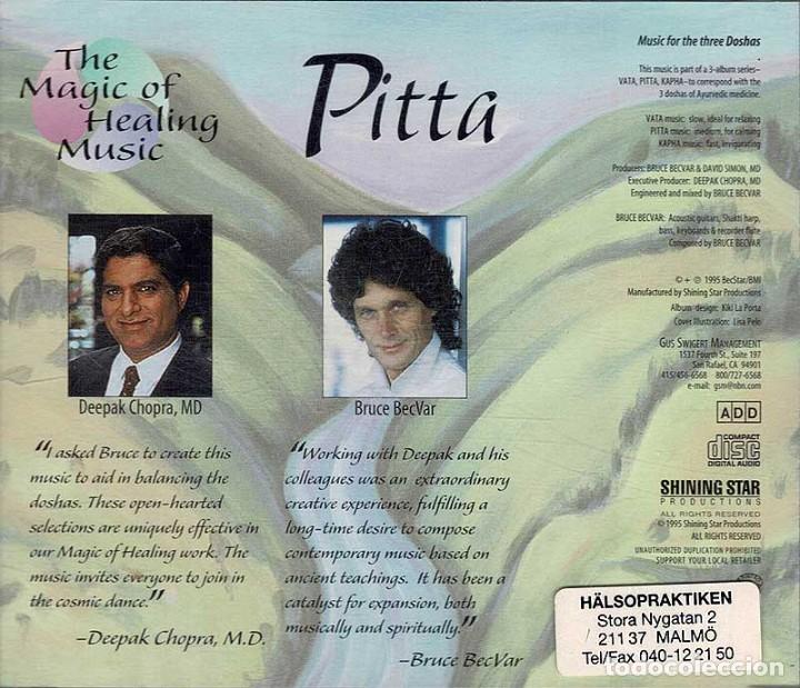 CDs de m&uacute;sica: Bruce BecVar / Deepak Chopra - Pitta - Calming. CD - Foto 2