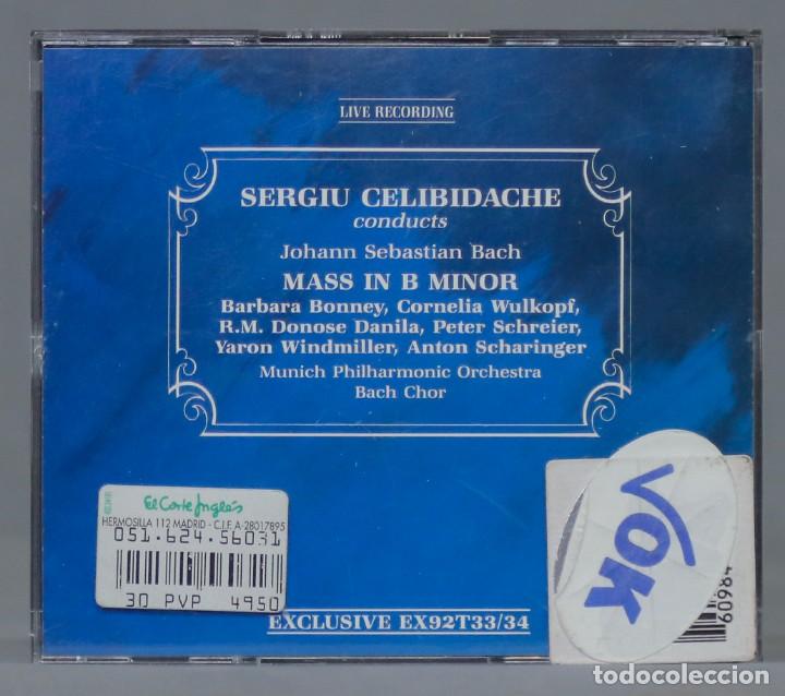 CDs de m&uacute;sica: 2 CD. Mass in B minor. Celibidache. BACH - Foto 1