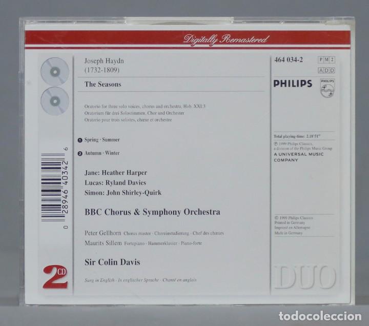 CDs de m&uacute;sica: 2 CD. Haydn / Colin Davis &ndash; The Seasons - Foto 2