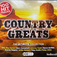 CDs de Música: COUNTRY GREATS (THE ULTIMATE COLLECTION) (5XCD, COMP). Lote 362958630