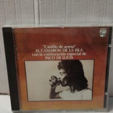 CDs de Música: CD CASTILLO DE ARENA - EL CAMARON DE LA ISLA - CON LA COLABORACIÓN DE PACO DE LUCIA 1989 DE PHILIPS. Lote 363055405