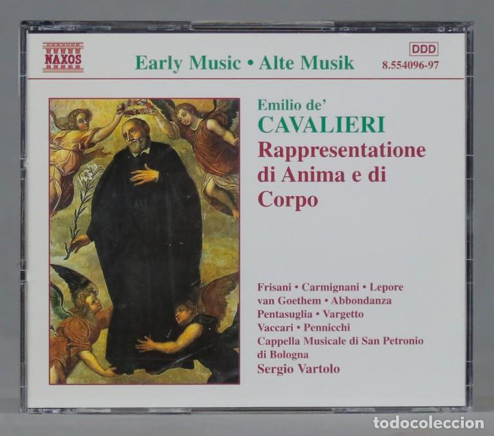 CDs de m&uacute;sica: 2 CD. Emilio de Cavalieri &ndash; Rappresentatione Di Anima E Di Corpo - Foto 1