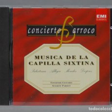 CDs de Música: CD. MUSICA DE LA CAPILLA SIXTINA. CONCIERTO BARROCO. Lote 363082985