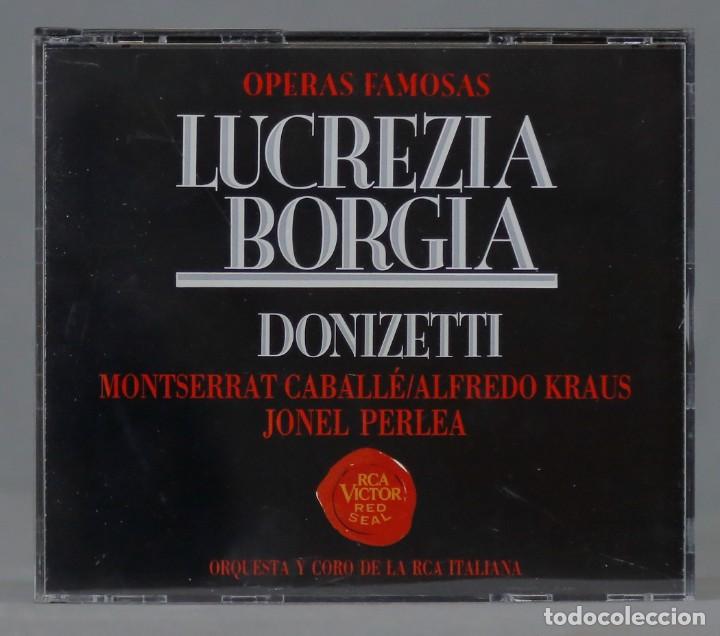 CDs de m&uacute;sica: 2 CD. Lucrezia Borgia. DONIZETTI - Foto 1