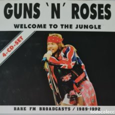 CDs de Música: CD X 4 - GUNS 'N' ROSES - WELCOME TO THE JUNGLE (RARE FM BROADCASTS / 1989-1992. Lote 363172275