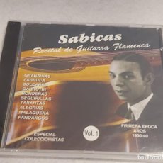 CDs de Música: SABICAS / RECITAL DE GUITARRA FLAMENCA VOL. 1 / ESPECIAL COLECCIONISTAS / CD-10 TEMAS / PRECINTADO.. Lote 363263090