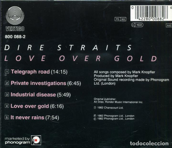 CDs de m&uacute;sica: DIRE STRAITS - LOVE OVER GOLD - Foto 2
